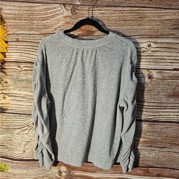 Massini soft pullover  gray top women's XL pre-owned - Picture 2 of 6